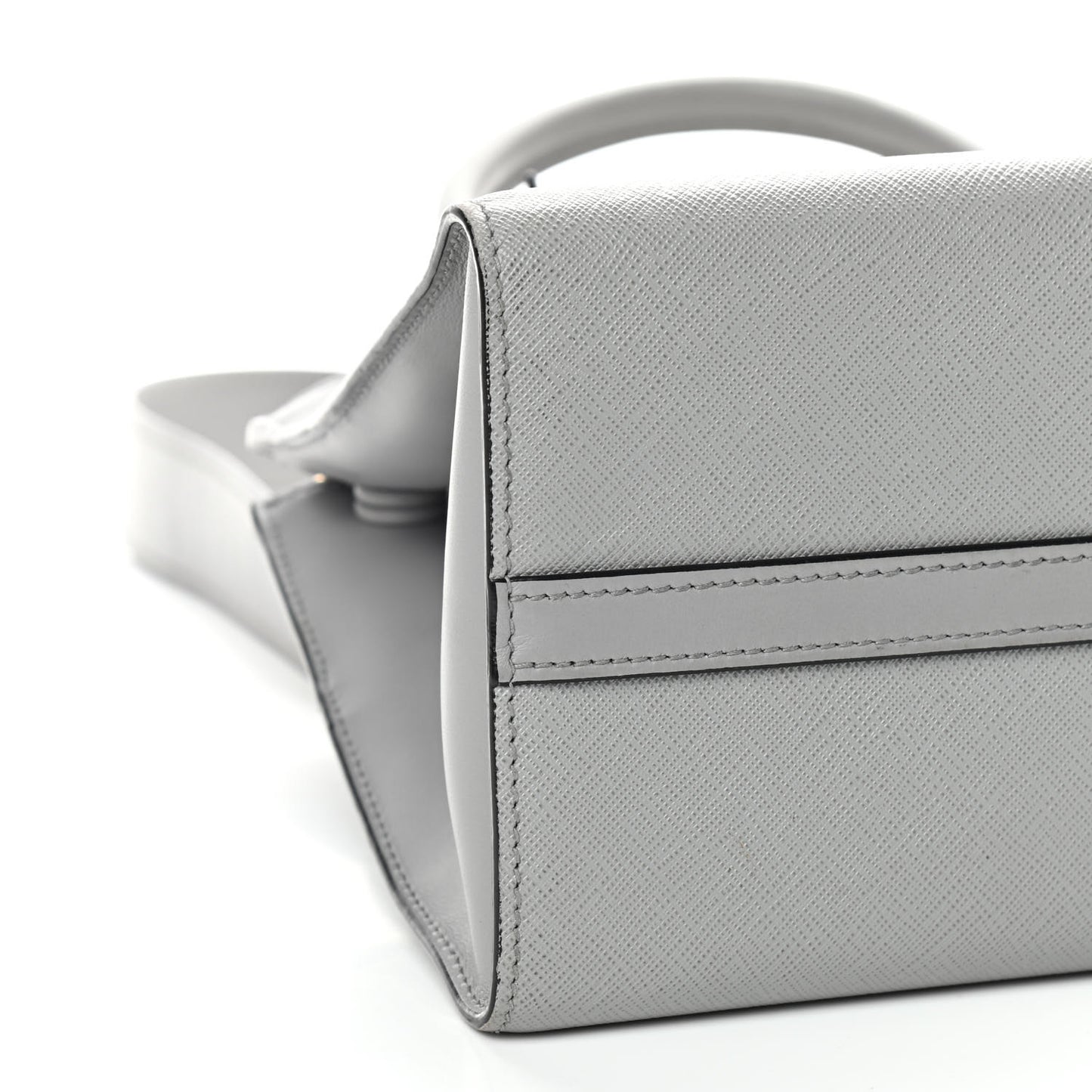 Saffiano City Calfskin Small Paradigme Bag Nube