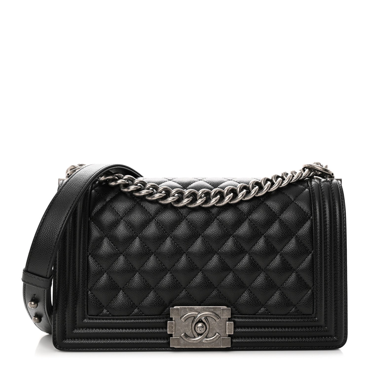 Chanel Caviar Quilted Medium Boy Flap Black 1 of 10