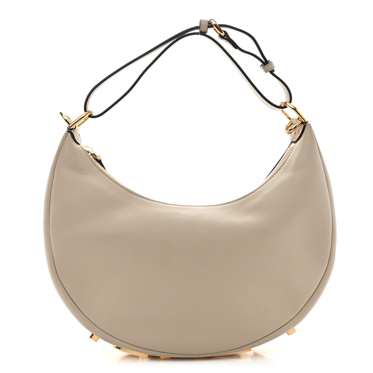 Vitello Grace Matte Small Fendigraphy Hobo Bag Nuvola