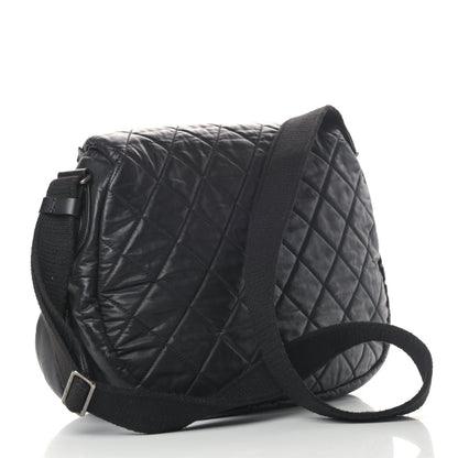 Chanel Nylon Quilted Coco Cocoon Messenger Black 2 of 4