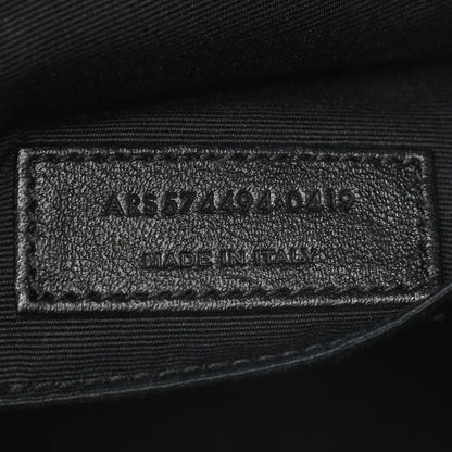Saint Laurent Calfskin Matelasse Monogram Lou Camera Bag Black 7 of 9