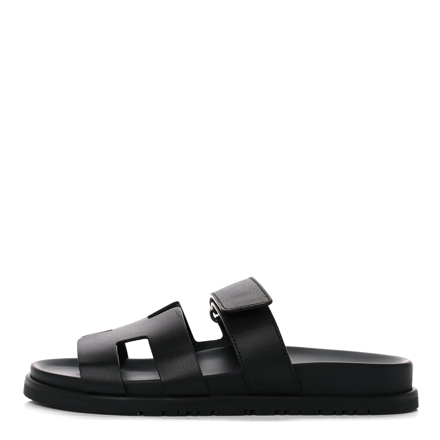 Calfskin Womens Chypre Sandals 37.5 Black