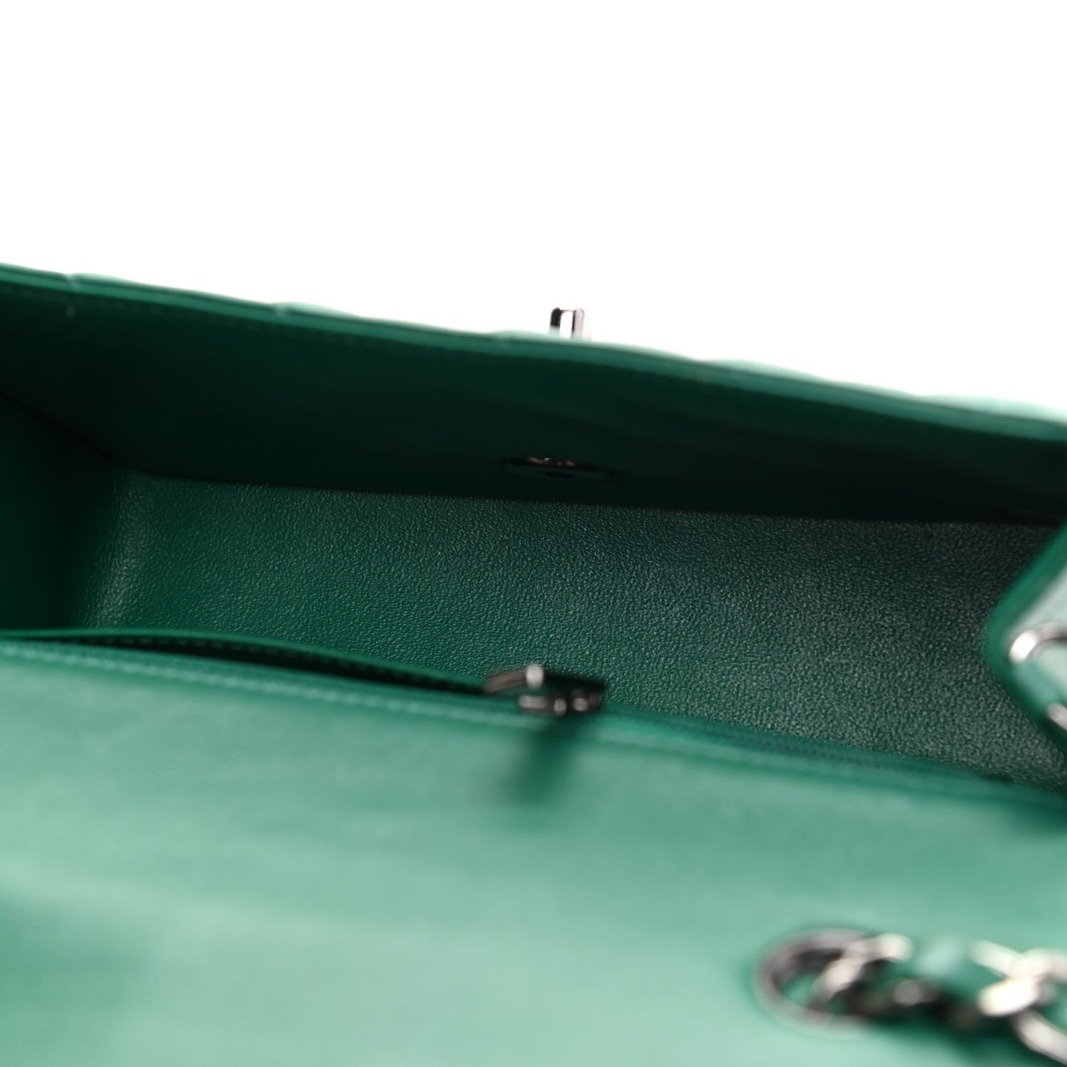 Chanel Lambskin Quilted Mini Rectangular Flap Green 5 of 10