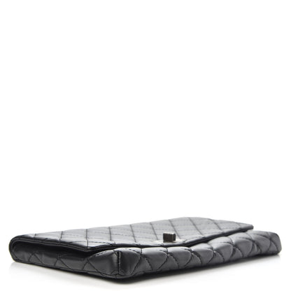 Chanel Aged Calfskin Quilted Reissue 2.55 Clutch Black 4 of 13