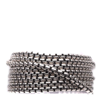 David Yurman Sterling Silver Eight-Row Box Chain Bracelet 1 of 4
