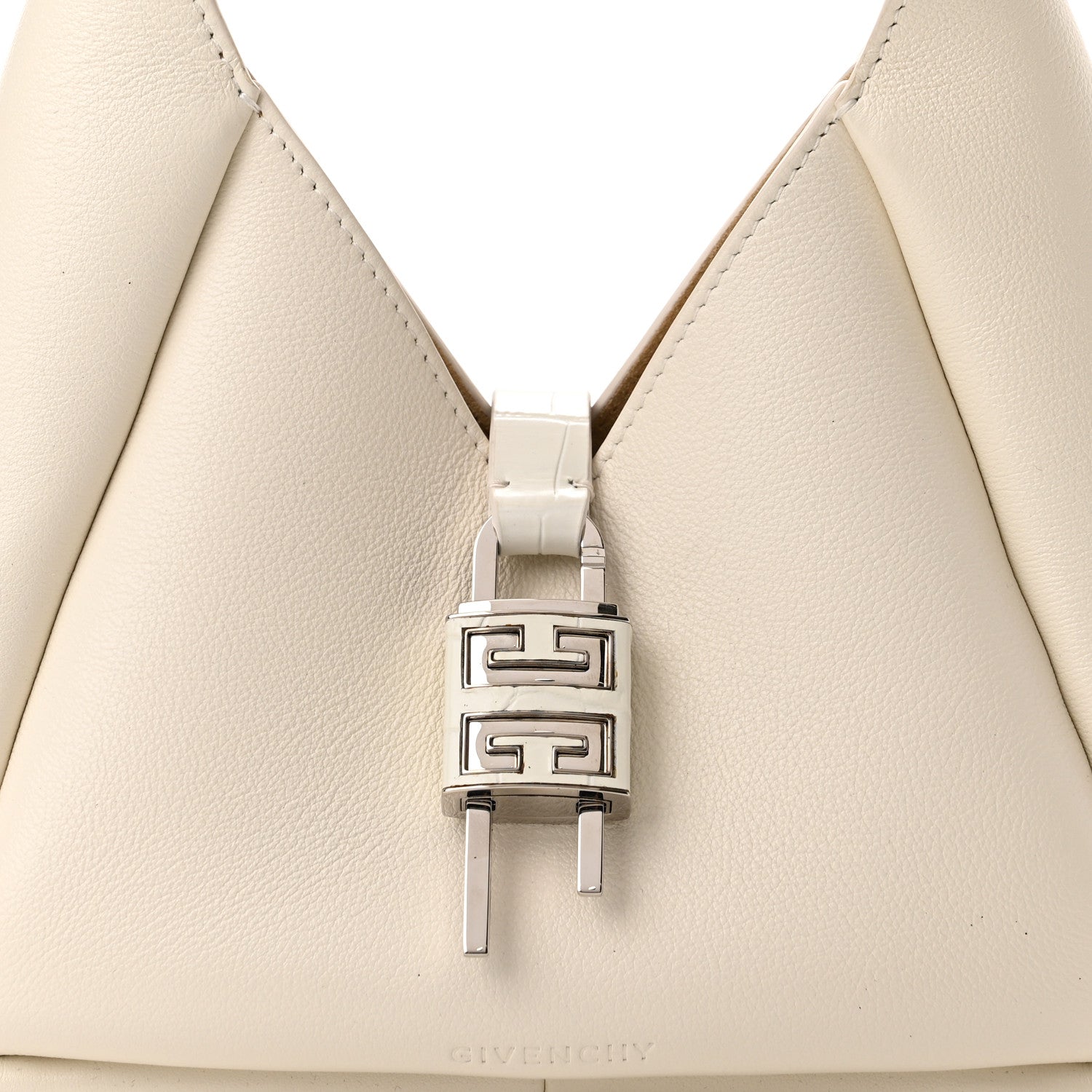 Givenchy Textured Calfskin Mini G Hobo Ivory 7 of 9
