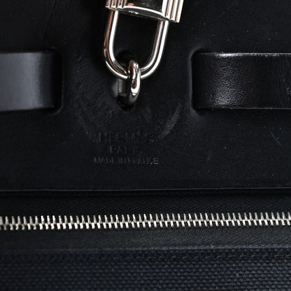 Hermes Toile Vache Calfskin Herbag 39 MM Black 8 of 9