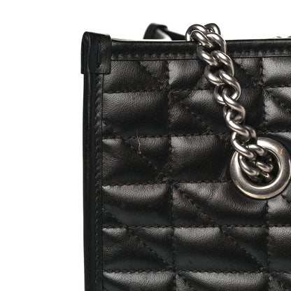 Gucci Calfskin Matelasse Aria Medium GG Marmont Shoulder Tote Black 11 of 11