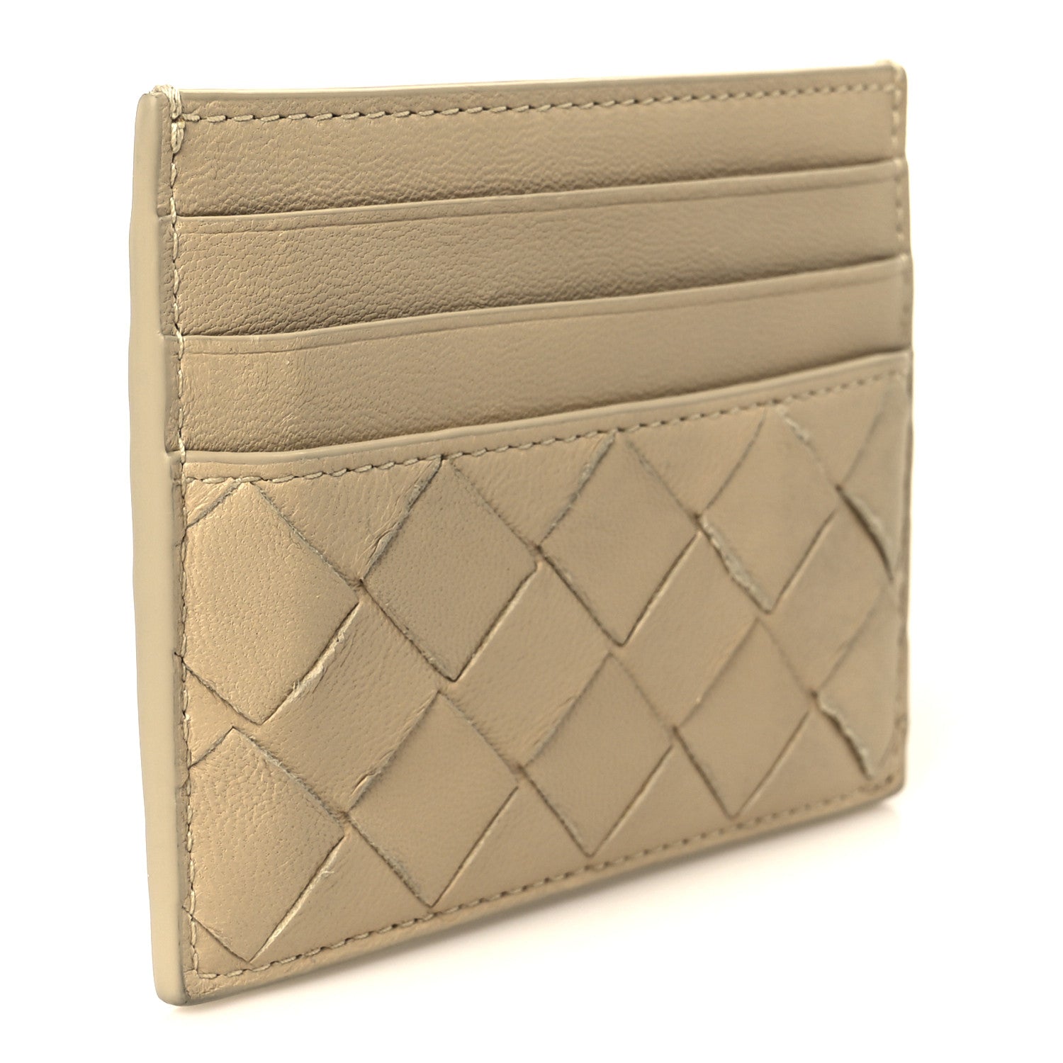 Bottega Veneta Nappa Intrecciato Card Holder Porridge 3 of 10