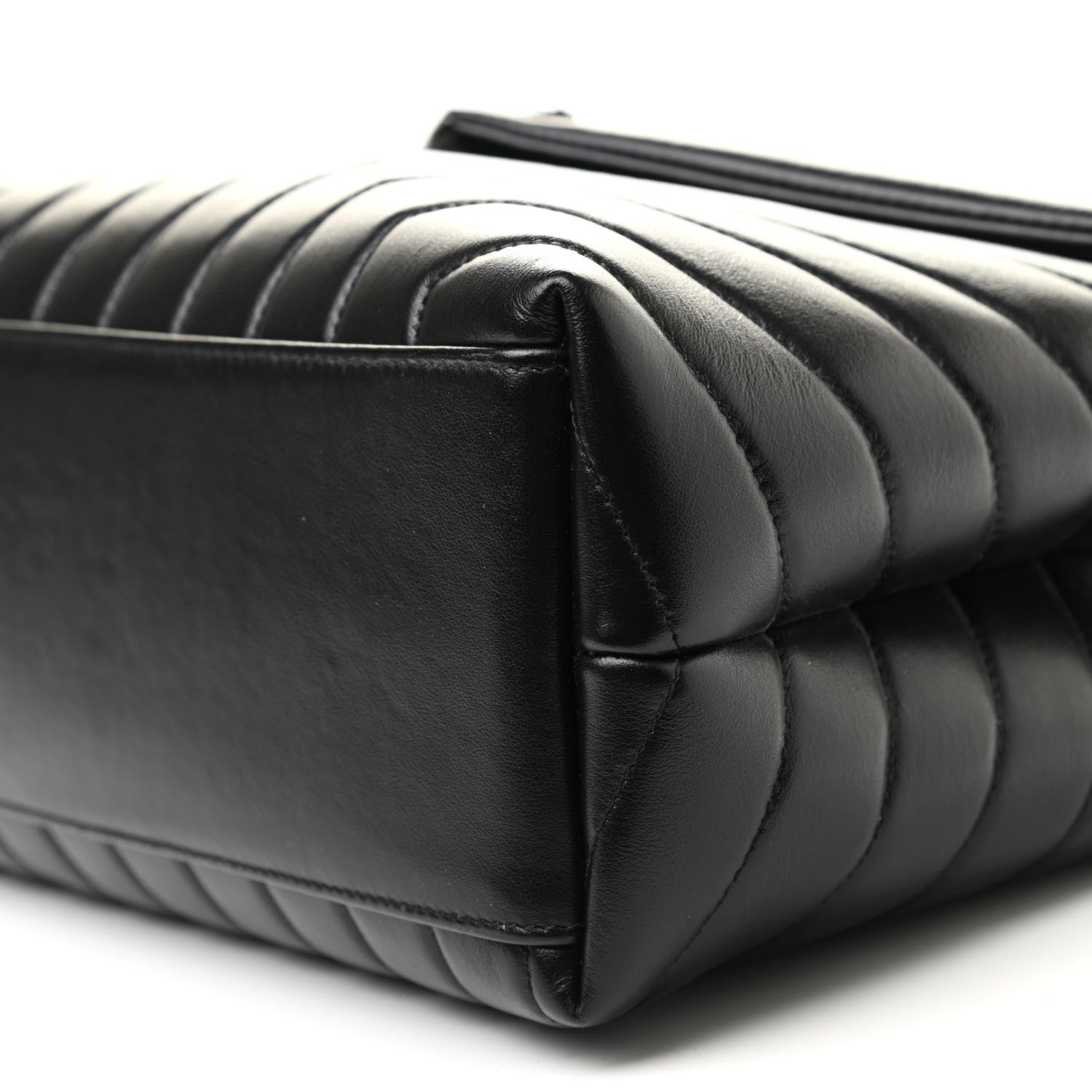 Saint Laurent Calfskin Y Quilted Monogram Medium Loulou Chain Satchel Black 9 of 9