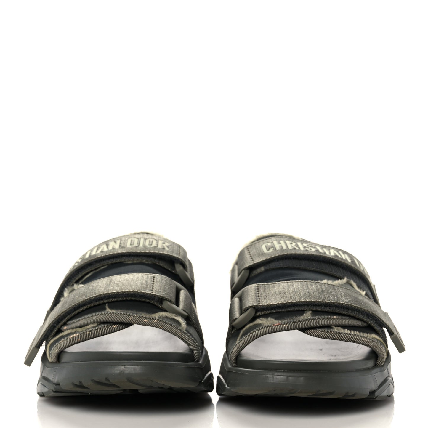 Technical Fabric D-Wander Slide Sandals 38 Kaki