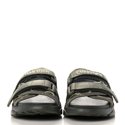 Christian Dior Technical Fabric D-Wander Slide Sandals 38 Kaki 2 of 11