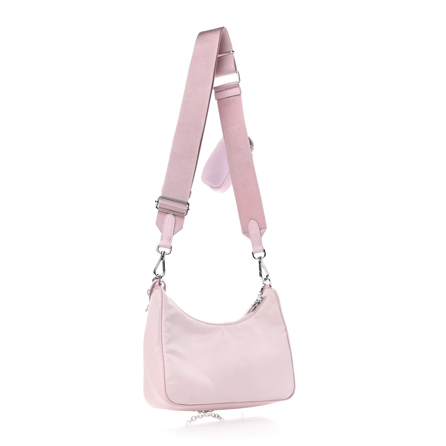Prada Nylon Re-Edition 2005 Shoulder Bag Alabastro 2 of 4