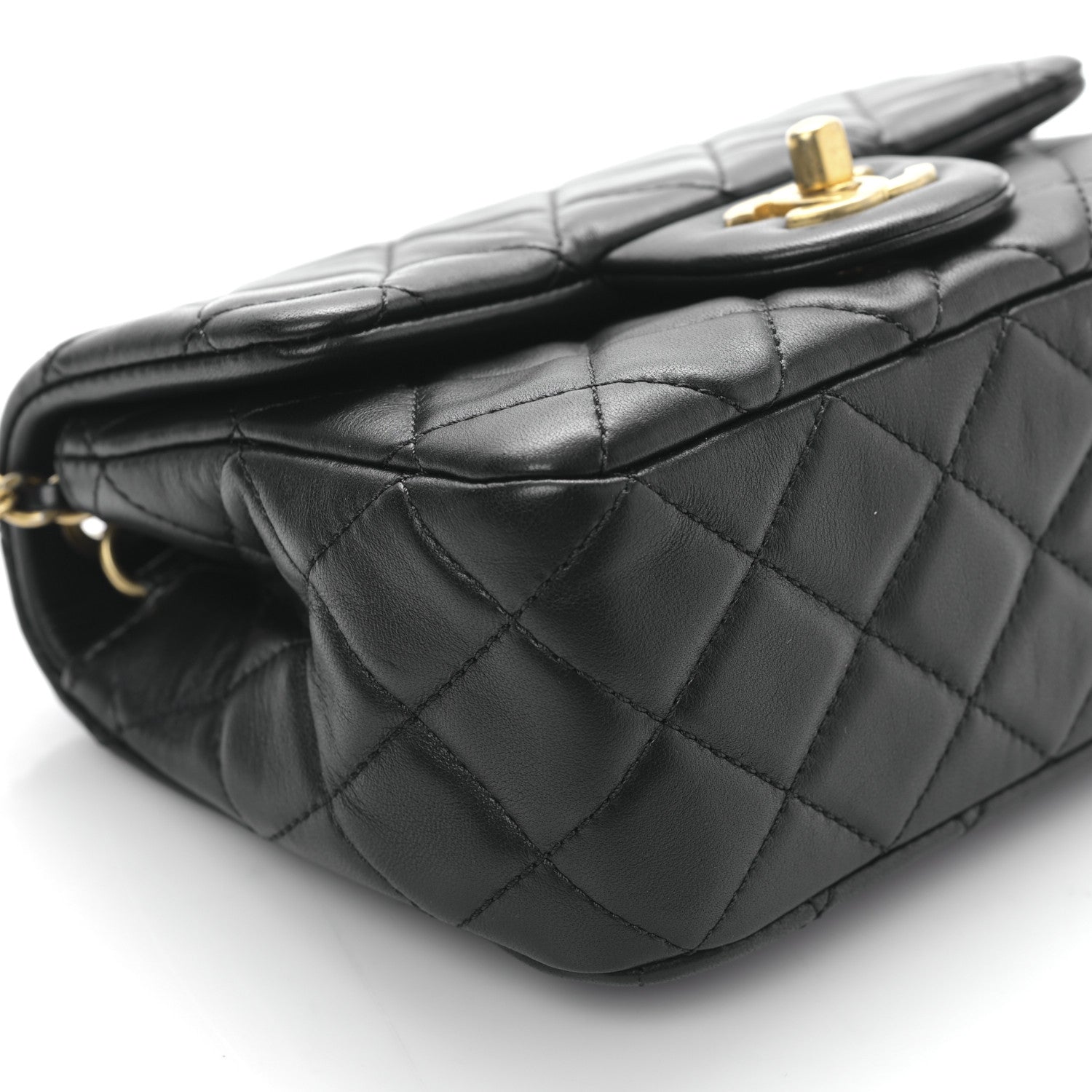 Chanel Lambskin Quilted Mini Pearl Crush Flap Black 14 of 17