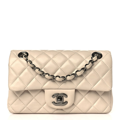 Chanel Lambskin Quilted Mini Rectangular Flap Light Beige 1 of 9