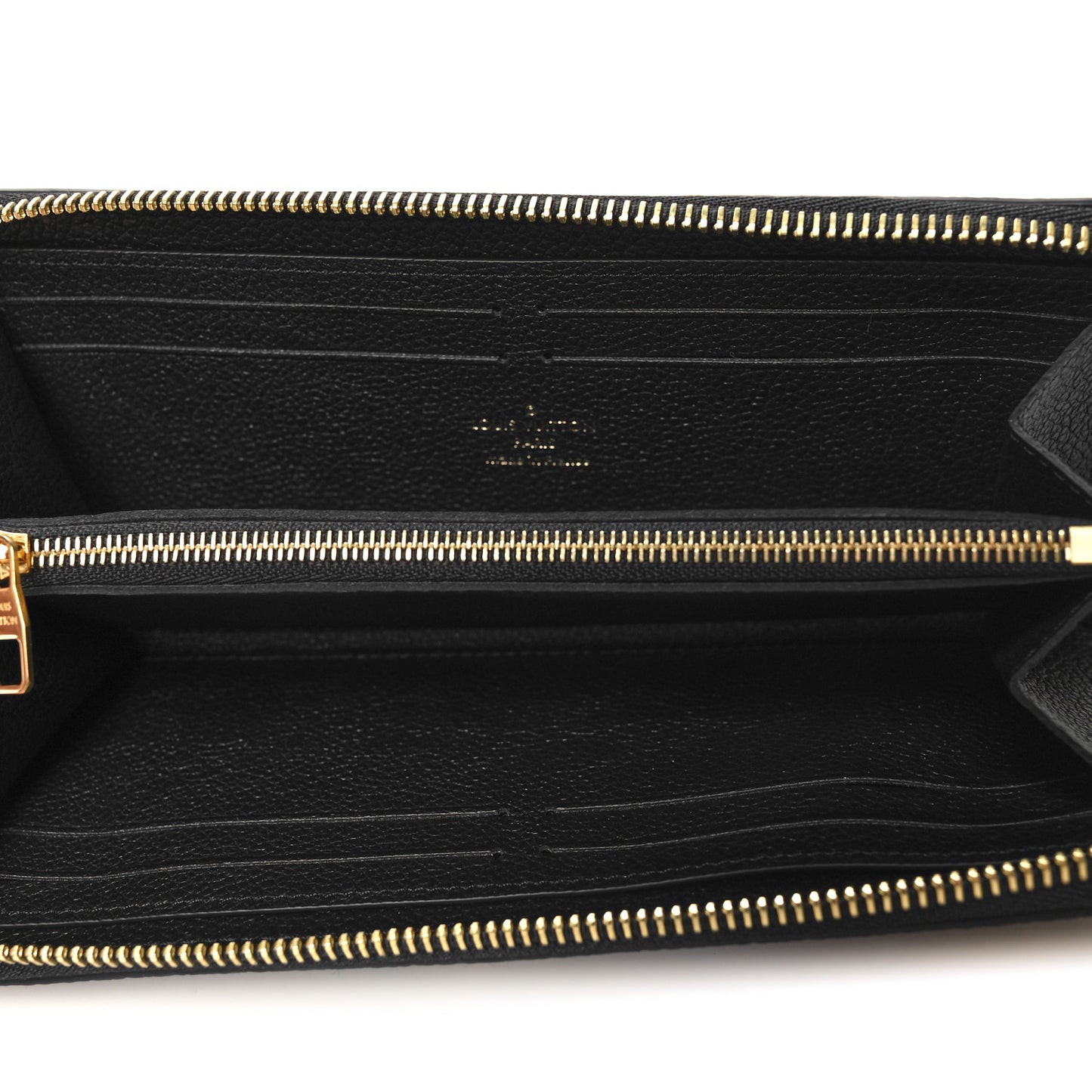 Empreinte Monogram Giant Clemence Wallet Black Beige