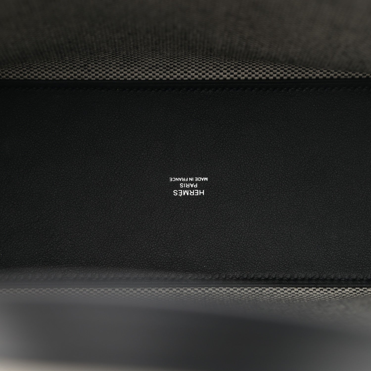 Hermes Swift H Canvas Cabas H En Biais 27 Black Ecru 6 of 11