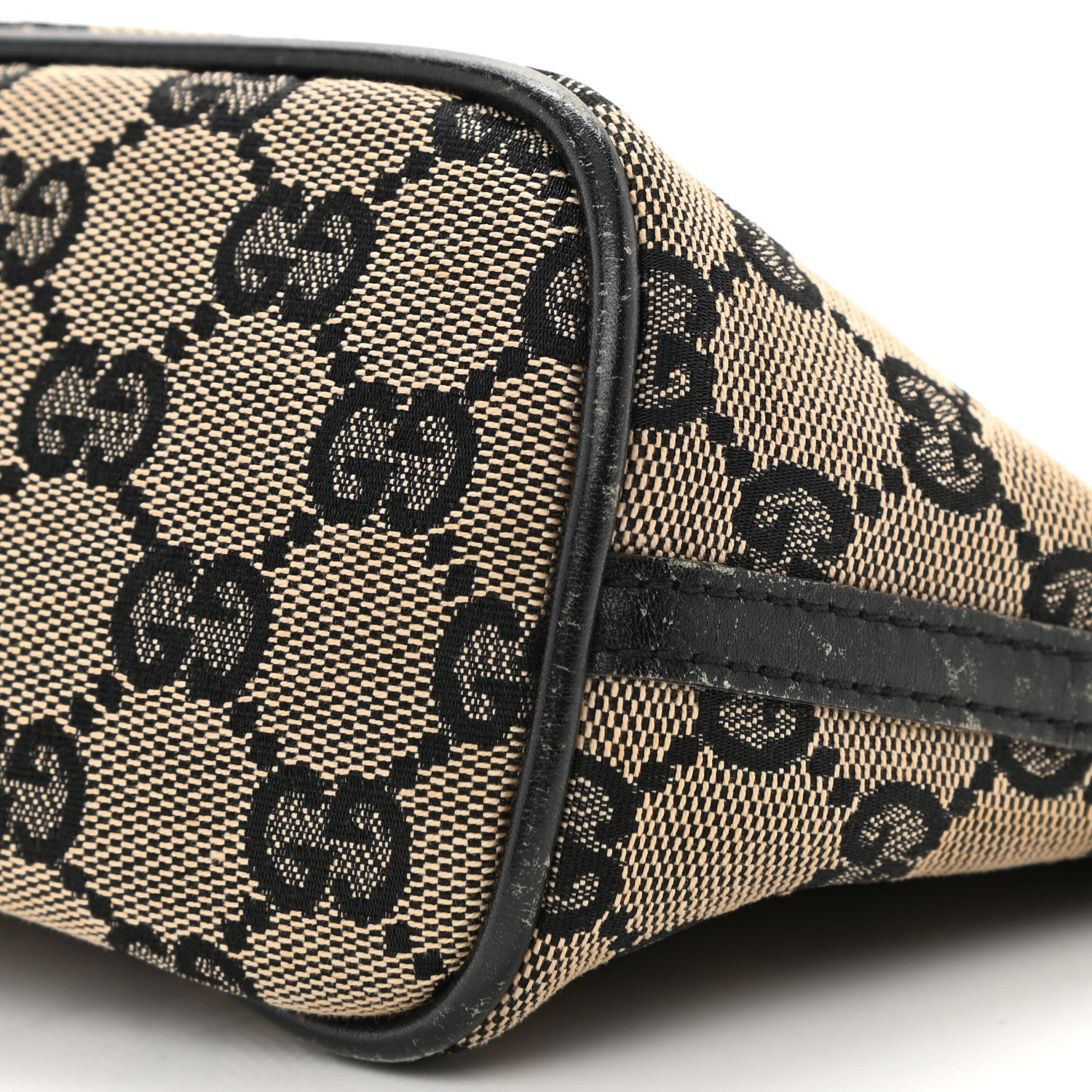 Gucci Monogram Web Boat Pochette Black 11 of 15