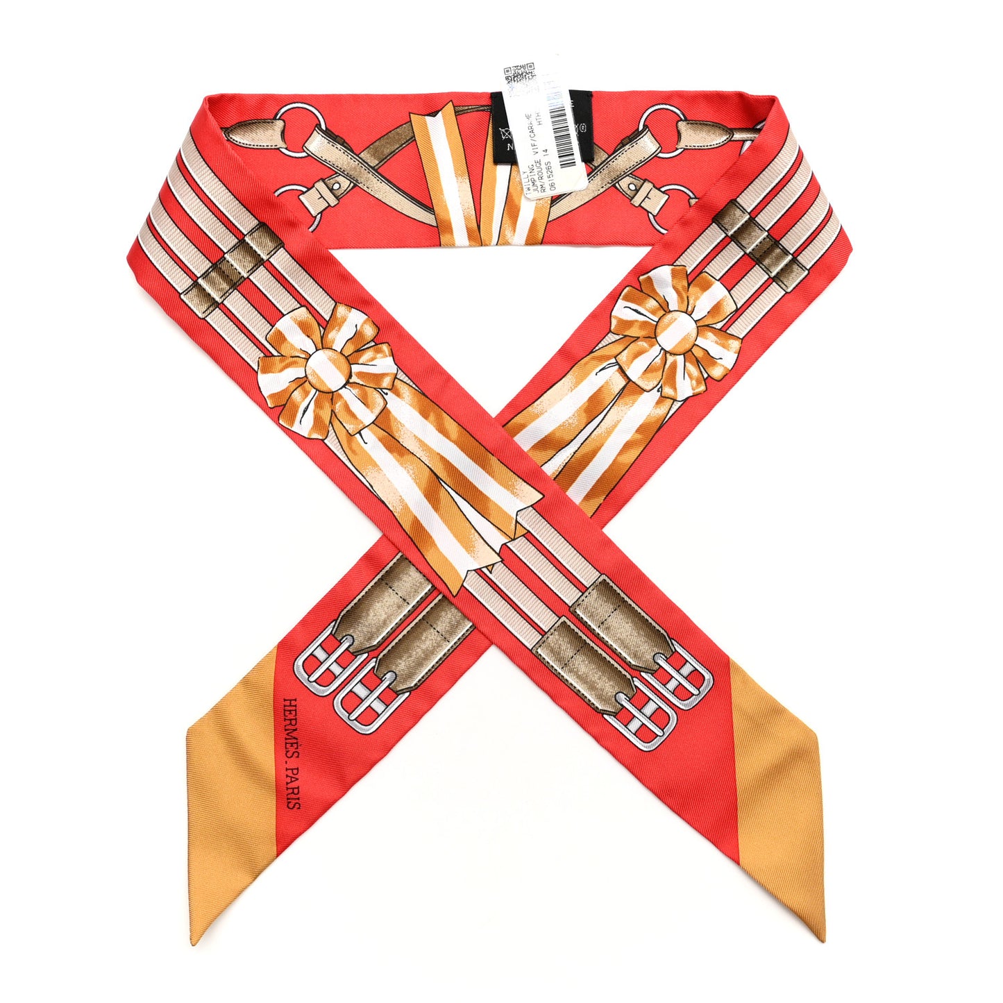 Silk Jumping Twilly Rouge Vif Caramel