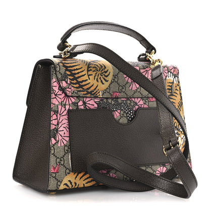 Gucci GG Supreme Monogram Bengal Small Padlock Top Handle Bag Beige Pink 3 of 12