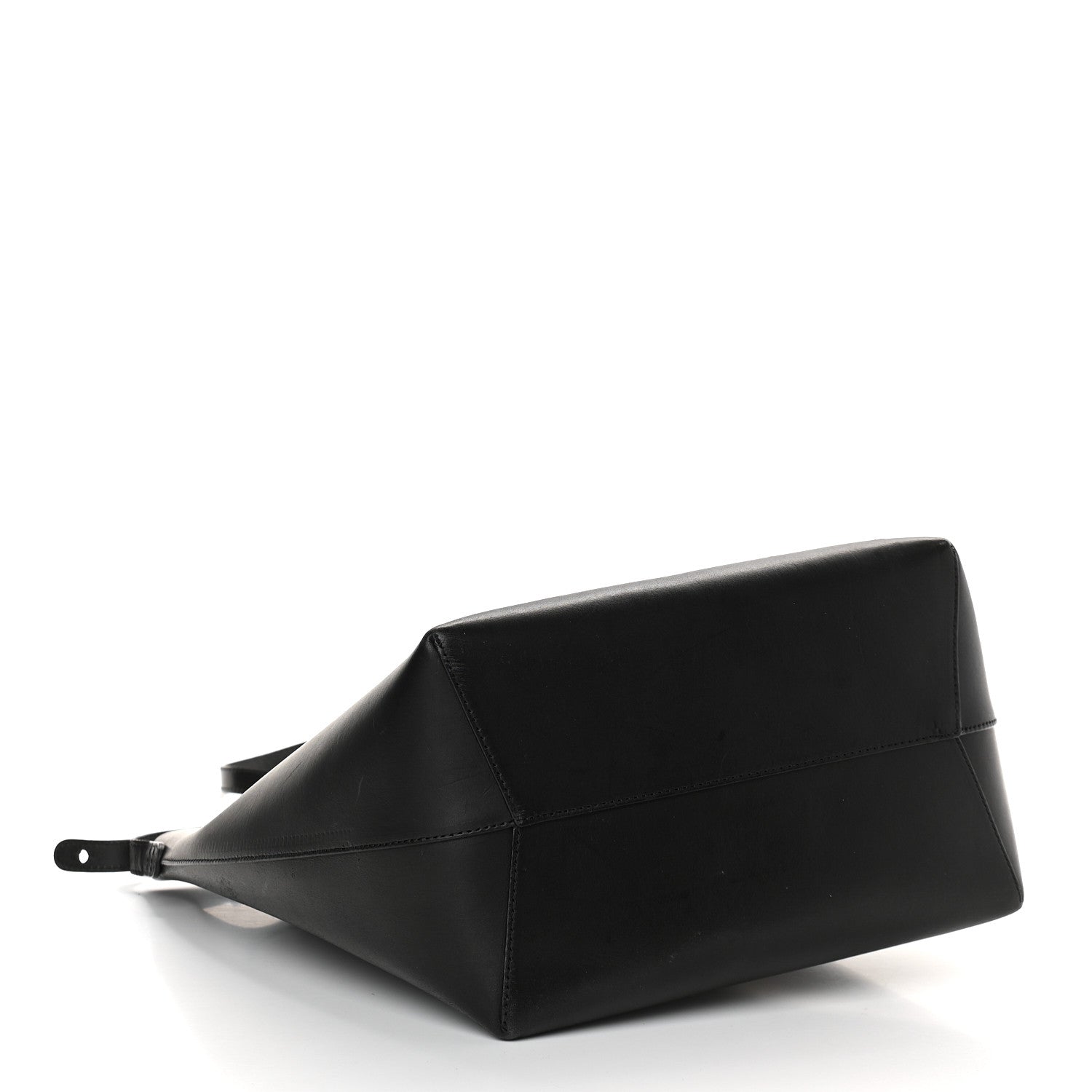 Mansur Gavriel Vegetable Tanned Calfskin Bucket Bag Black Flamma 5 of 13