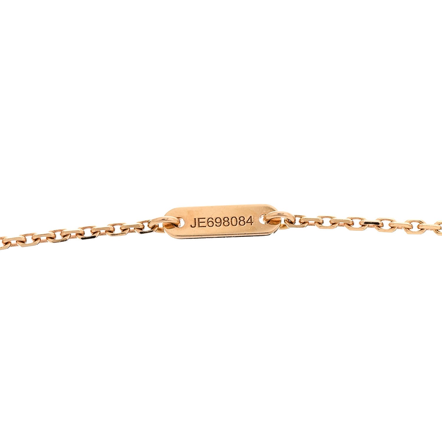 Van Cleef & Arpels 18K Rose Gold Carnelian Sweet Alhambra Pendant Necklace 5 of 6