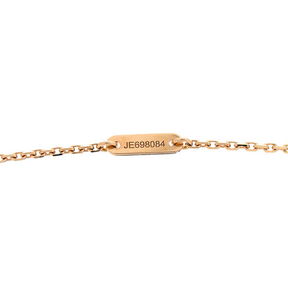 Van Cleef & Arpels 18K Rose Gold Carnelian Sweet Alhambra Pendant Necklace 5 of 6