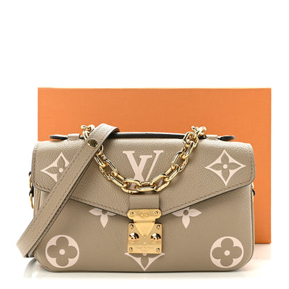 Louis Vuitton Empreinte Monogram Giant Pochette Metis East West Tourterelle Creme 10 of 10