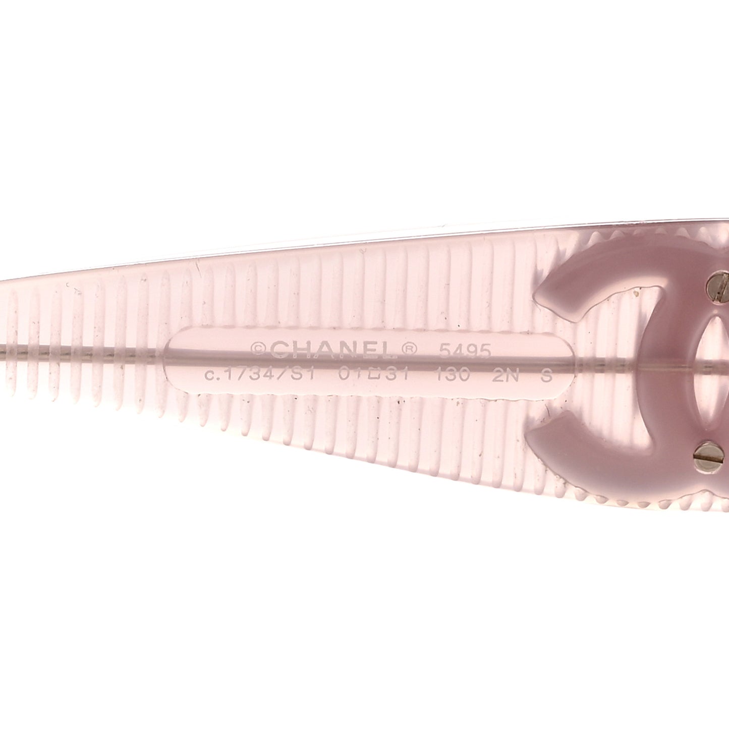 Acetate Shield Sunglasses 5495 Light Pink