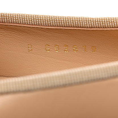 Chanel Lambskin Cap Toe CC Ballerina Flats 36 Beige Black 7 of 9