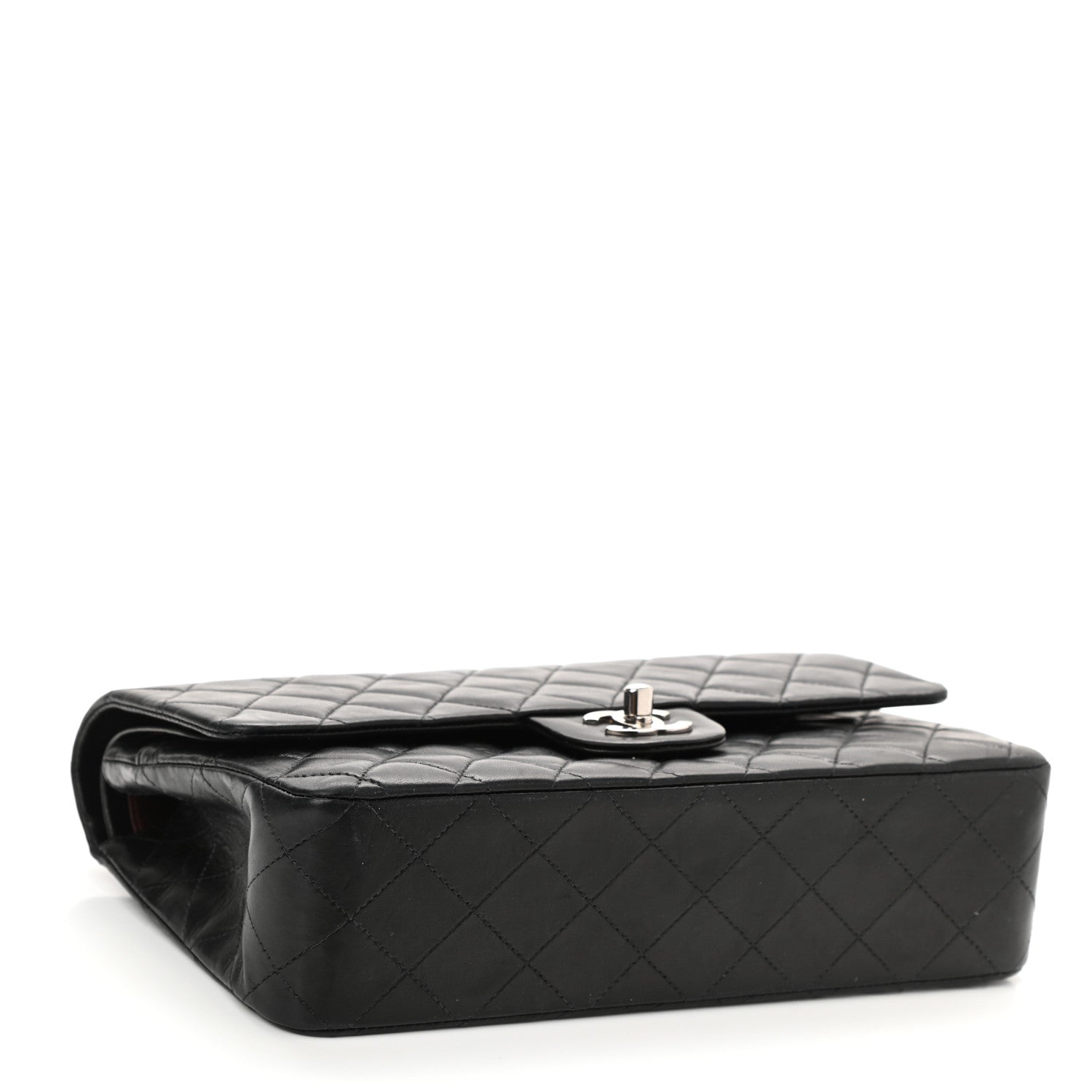 Chanel Lambskin Quilted Medium Double Flap Black 4 of 11