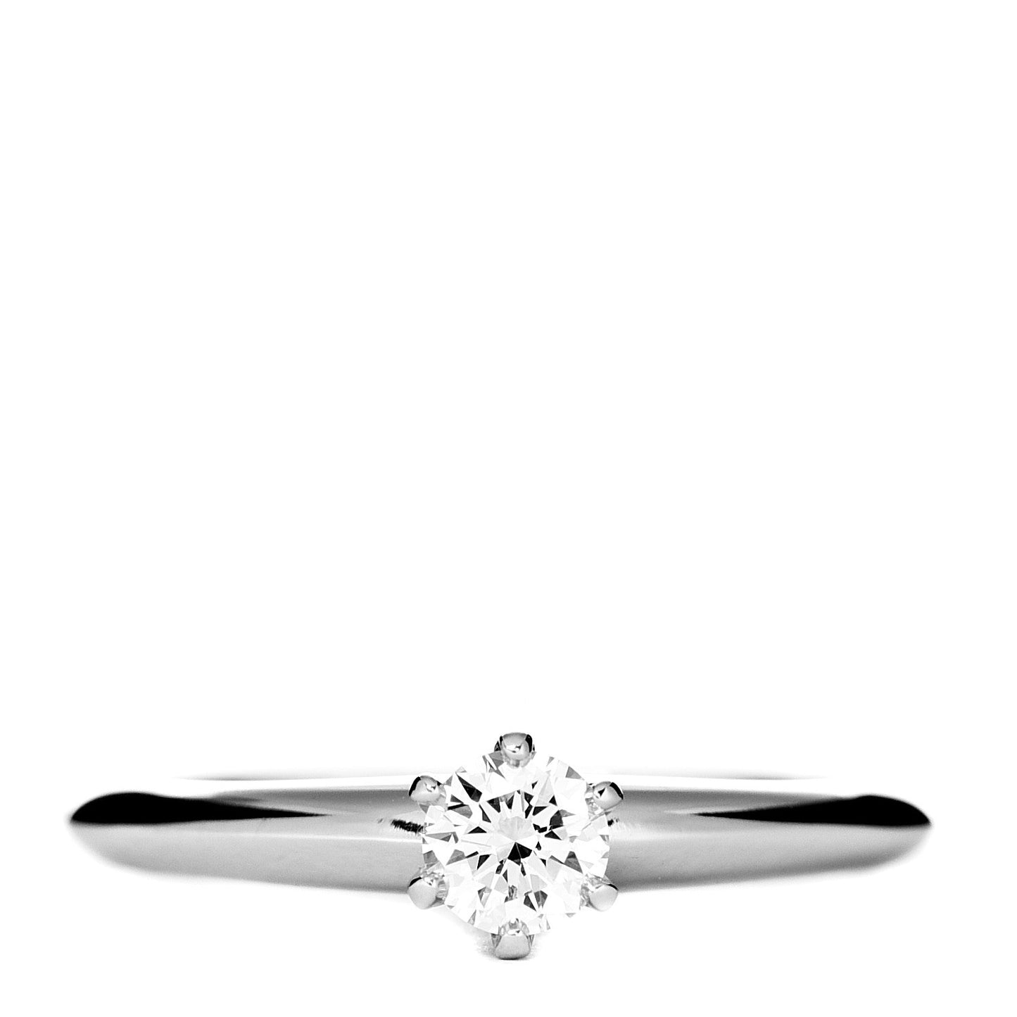 Platinum .21ct Diamond Solitaire Engagement Ring 47 4