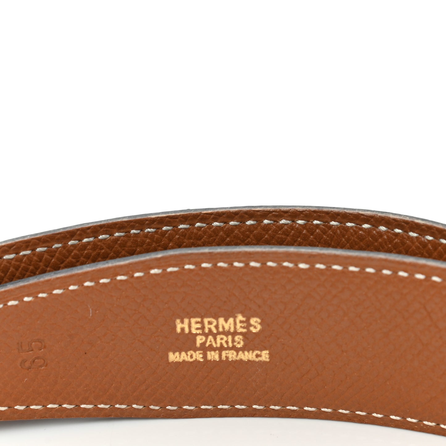 Ardennes Courchevel H Belt 65 Black Gold