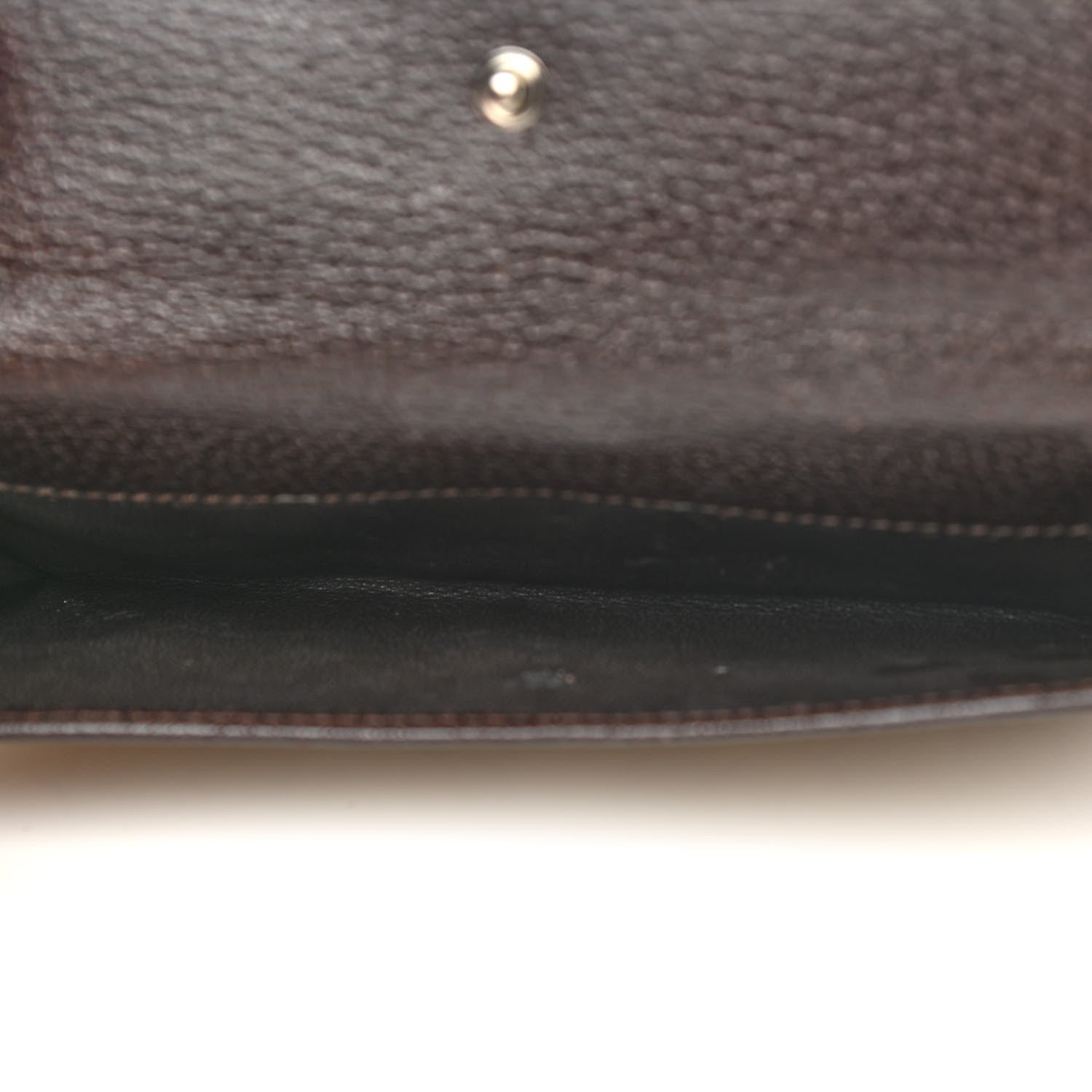Gucci Monogram Metal Bar Continental Flap Wallet Beige Ebony Dark Brown 6 of 19