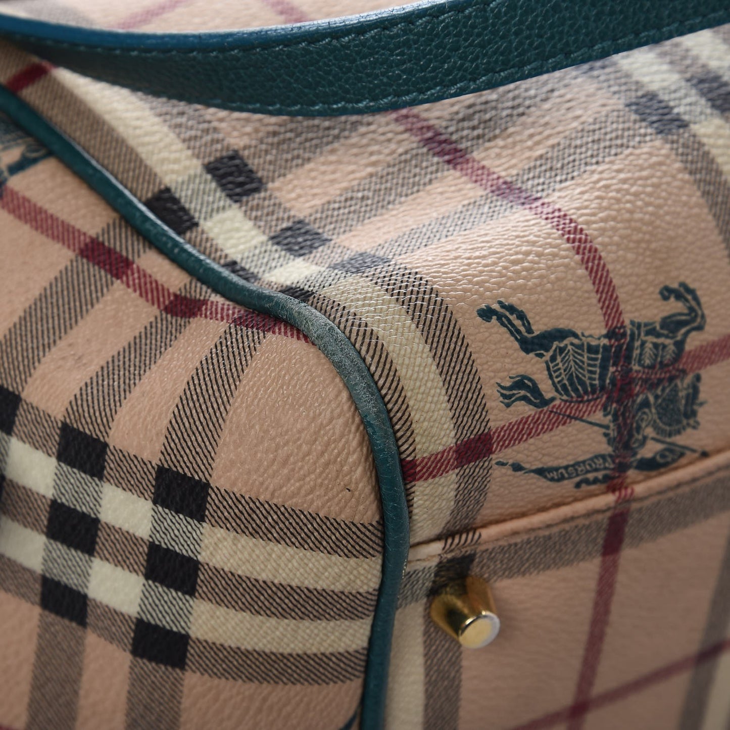 Haymarket Check Small Canterbury Tote Aqua Green