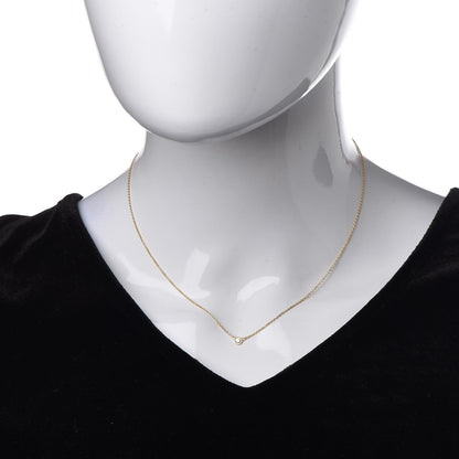 Tiffany 18K Yellow Gold Diamond .08ct Elsa Peretti Diamonds by the Yard Pendant Necklace 7 of 7