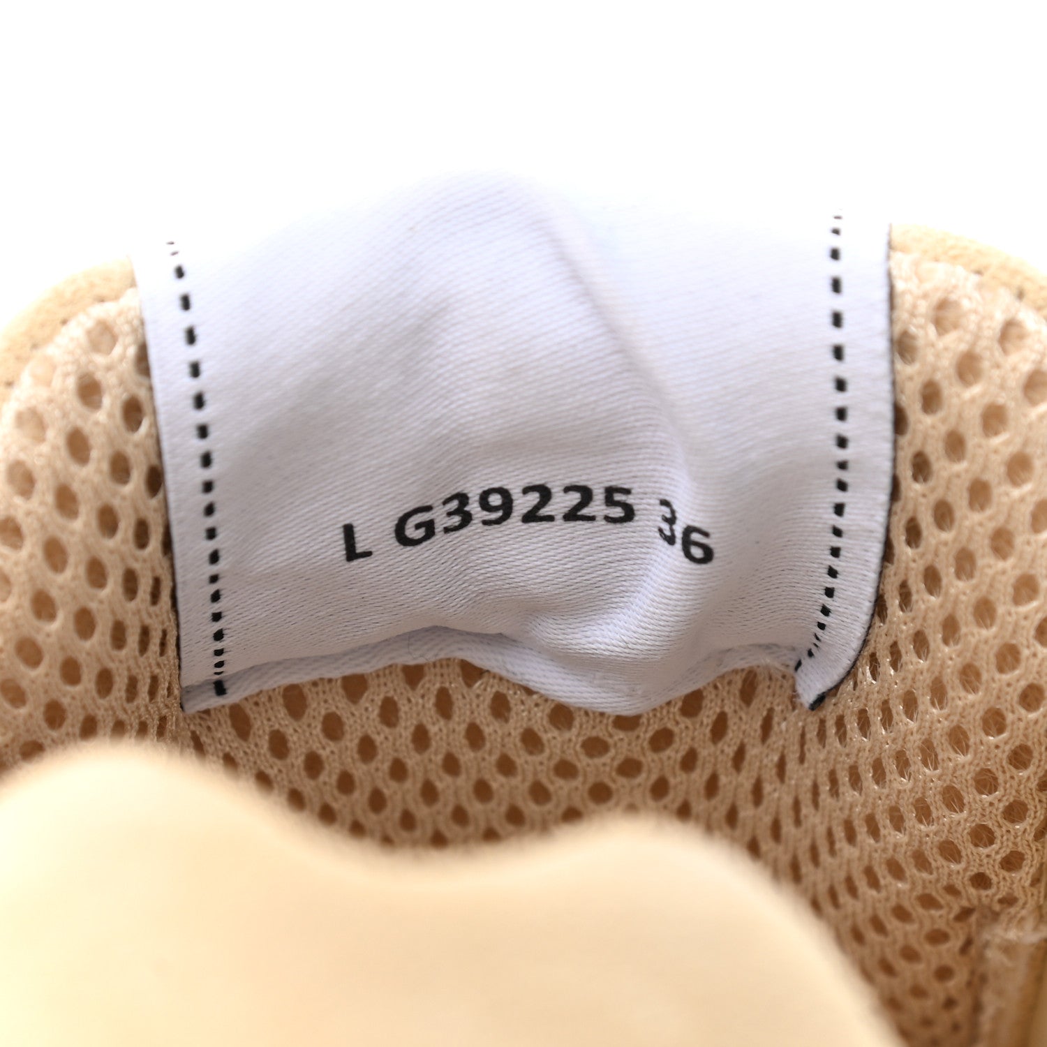 Chanel Suede Calfskin Logo Sneakers 36 Beige 7 of 8