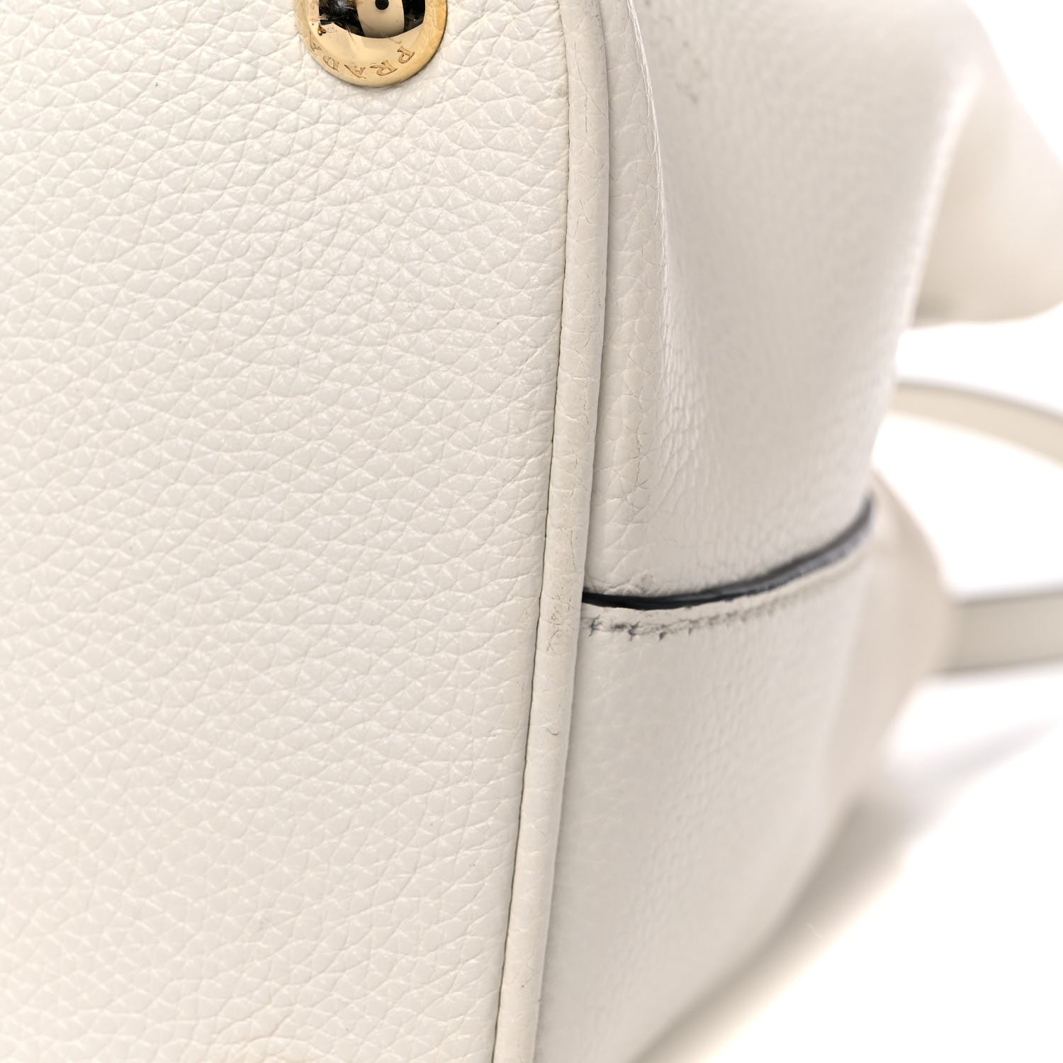 Prada Vitello Daino Shoulder Bag White 16 of 20