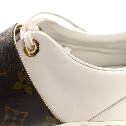Louis Vuitton Calfskin Monogram Frontrow Sneaker 36 White 10 of 13