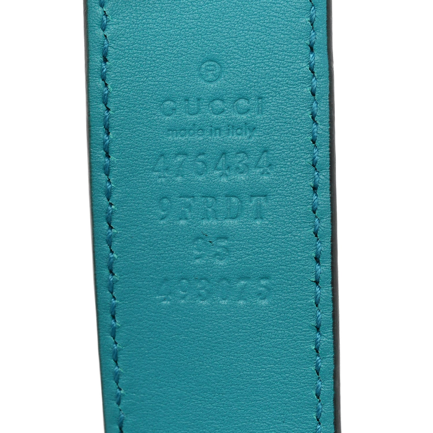 Gucci Velvet Matelasse GG Marmont Belt Bag 95 38 Pavone Cyan 13 of 13