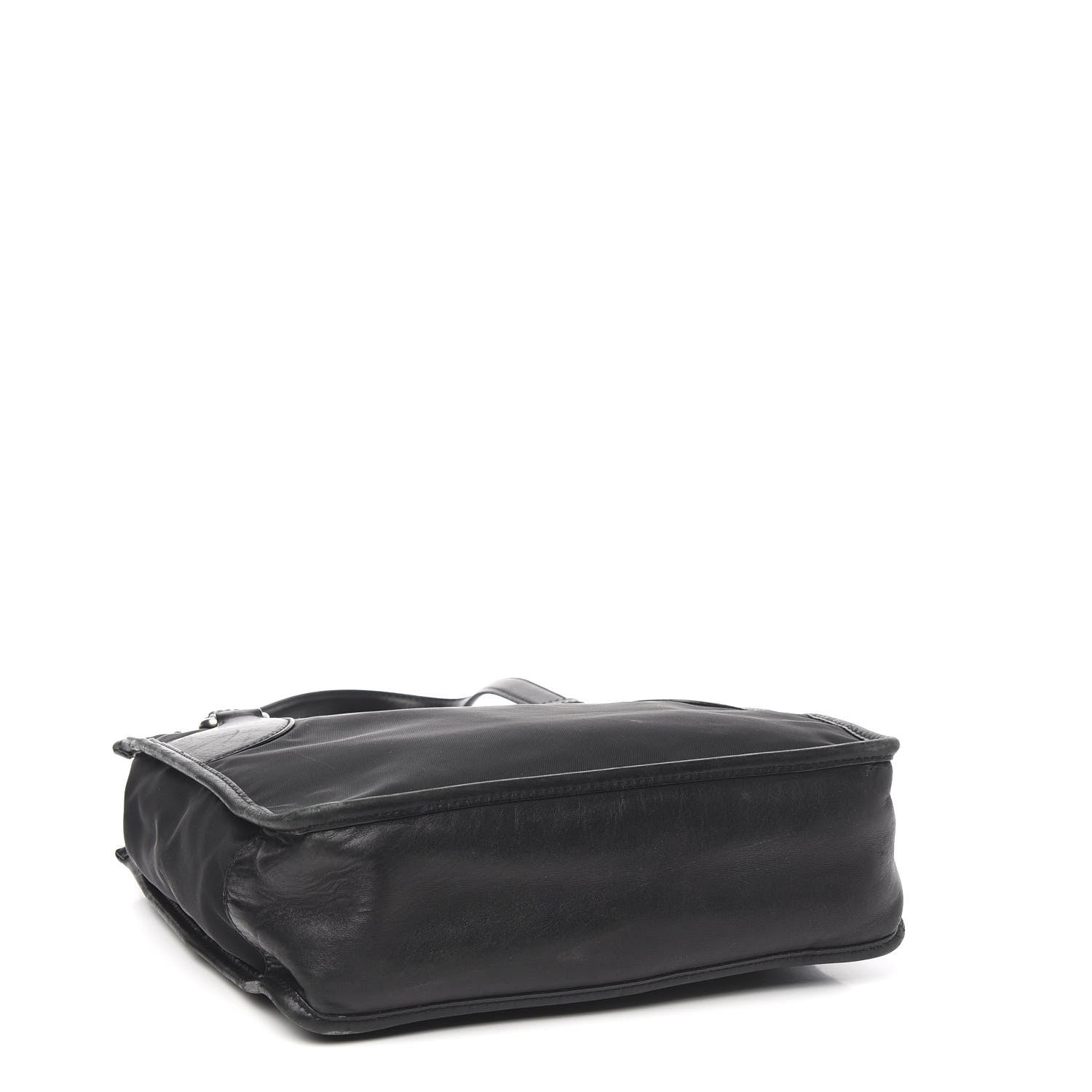 Prada Calfskin Tessuto Nylon Tote Black 4 of 10