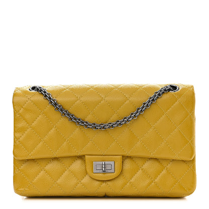 Chanel Patent Caviar Quilted 2.55 Reissue 226 Flap Yellow 1 of 14