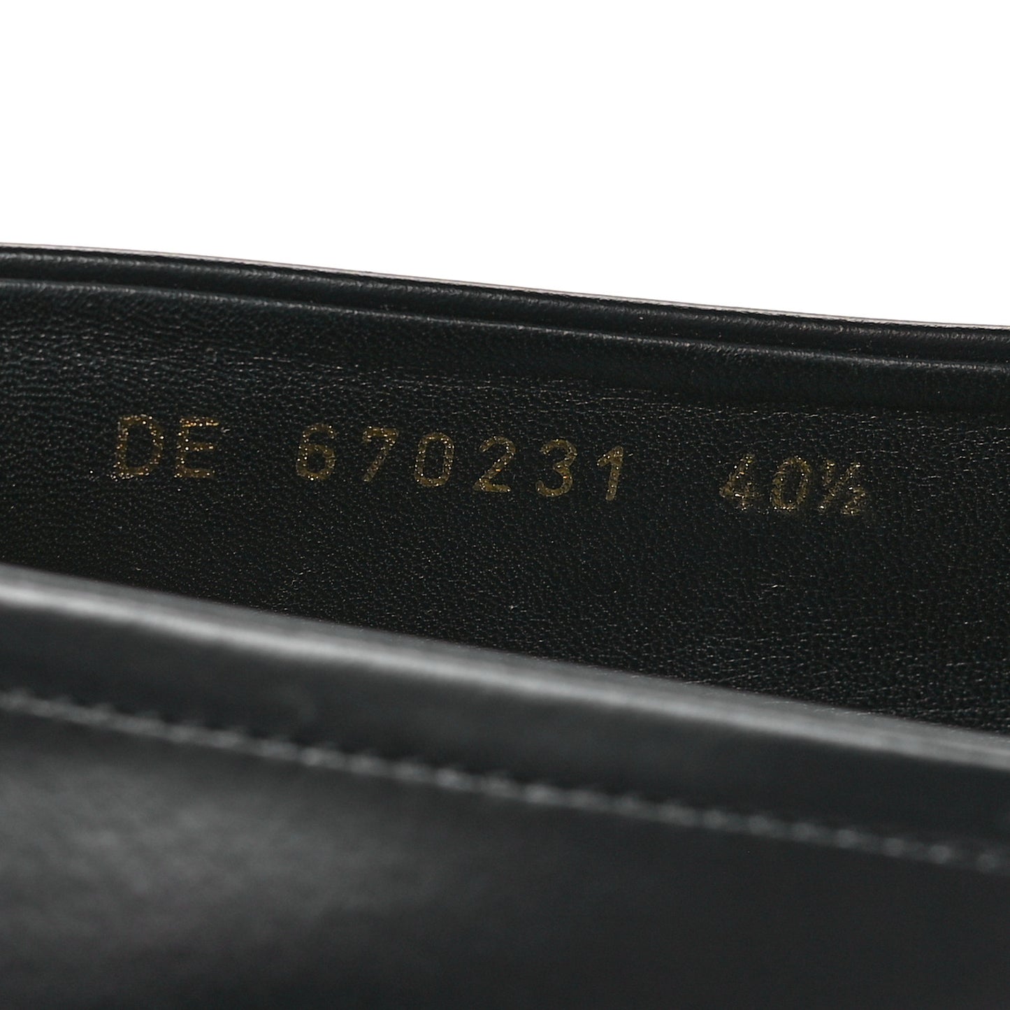 Smooth Calfskin Penny Loafers 40.5 Black