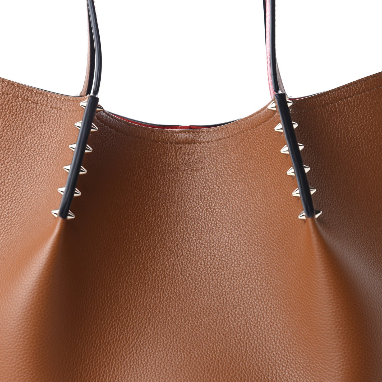 Calfskin Large Cabarock Spikes Tote Brown