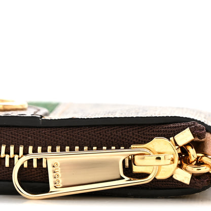 Gucci GG Supreme Monogram Web Ophidia Key Case Beige New Acero 8 of 8