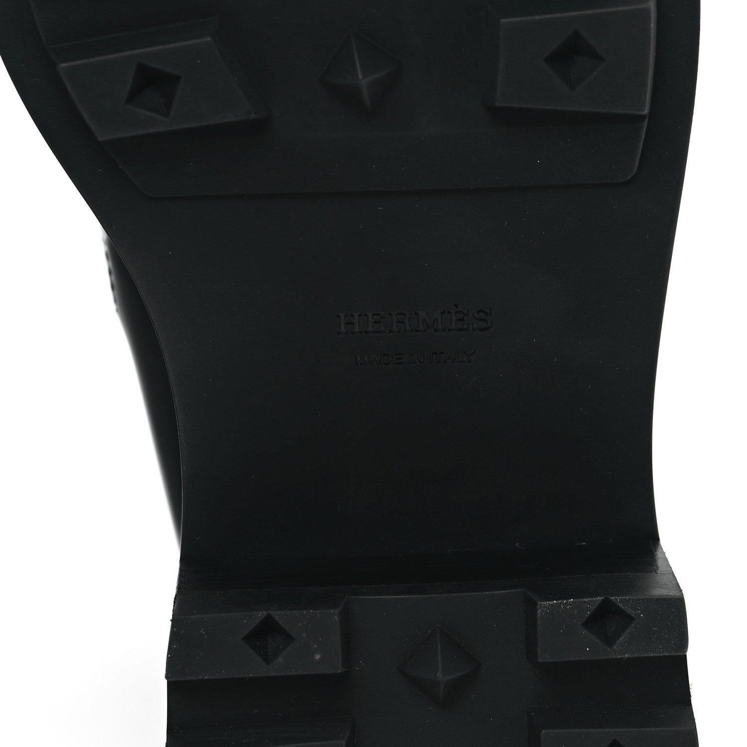 Hermes Glossed Calfskin Funk Ankle Boots 37.5 Black 6 of 9