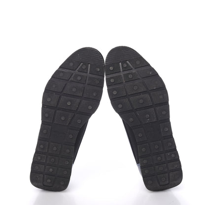 Balenciaga Patent Calfskin Neoprene Mesh Suede Mens Race Runner Sneakers 41 Black Navy 5 of 8