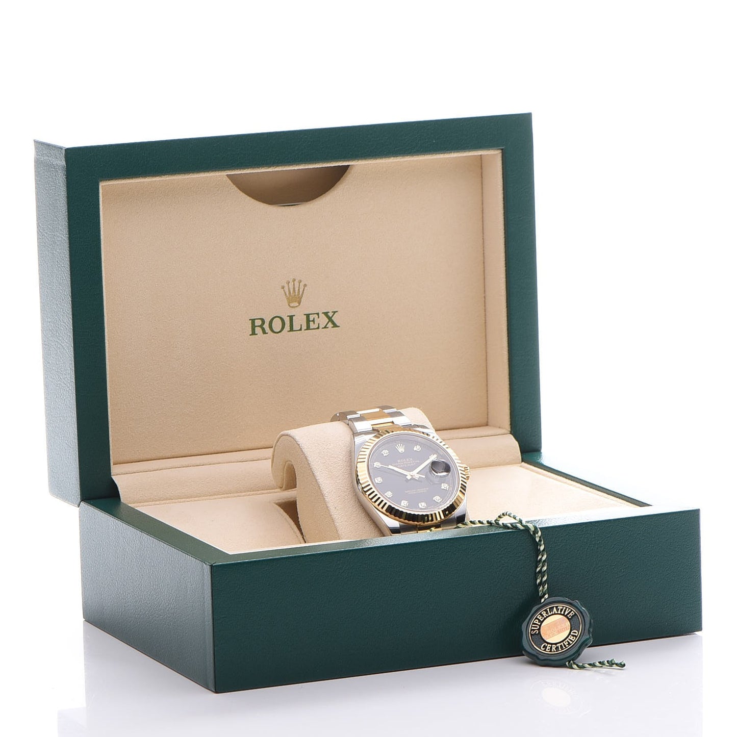 18K Yellow Gold Stainless Steel Diamond 41mm Oyster Perpetual Datejust Watch