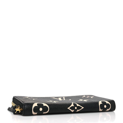Louis Vuitton Empreinte Monogram Giant Clemence Wallet Black Beige 4 of 6