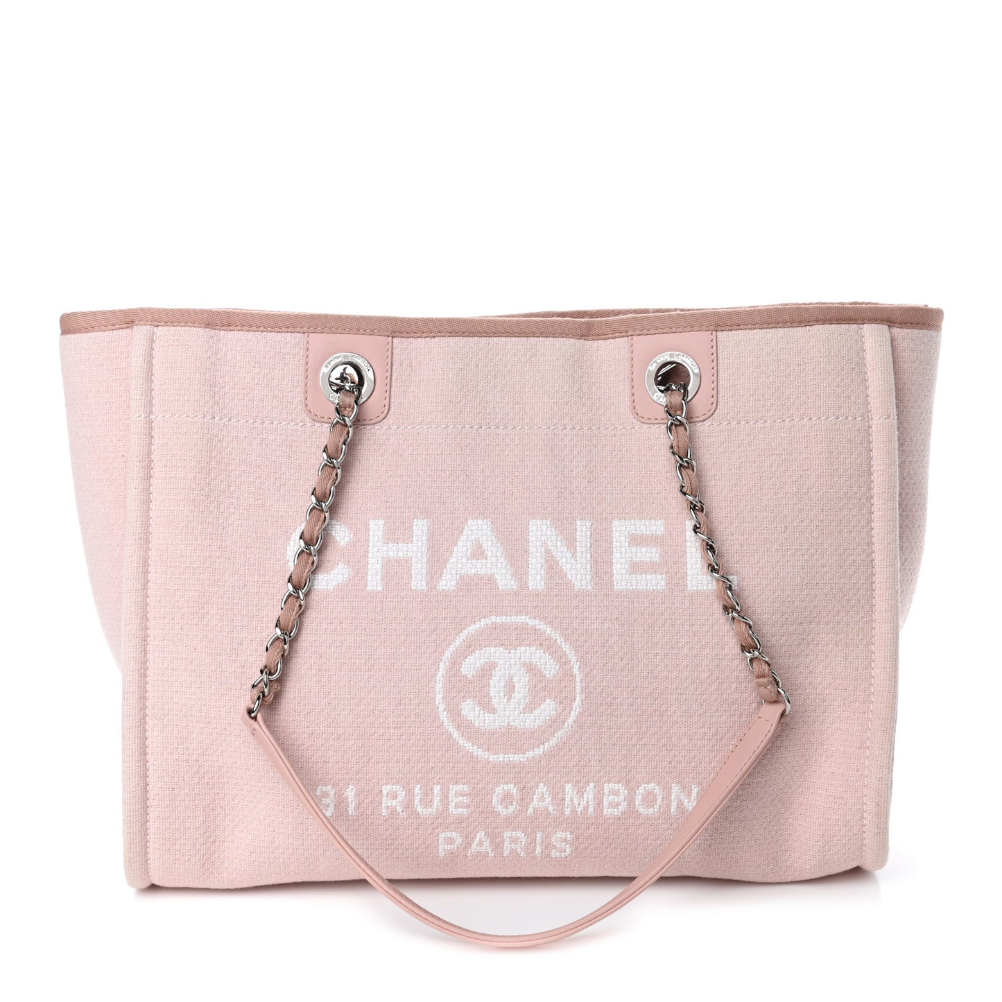 Canvas Small Deauville Tote Light Pink